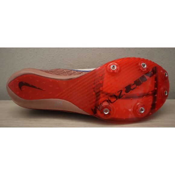 Nike HQ2058-600 Men's Sz 8 Women's Sz 9.5 Red Maxfly 2 Track Spikes Cleats - Picture 10 of 13